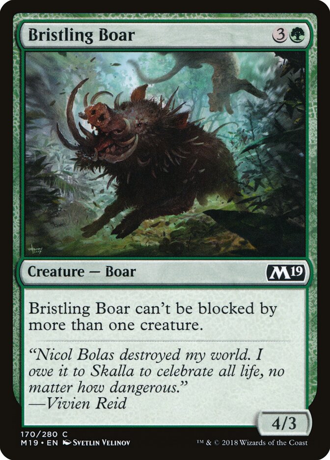 Javali Eriçado / Bristling Boar - Magic: The Gathering - MoxLand
