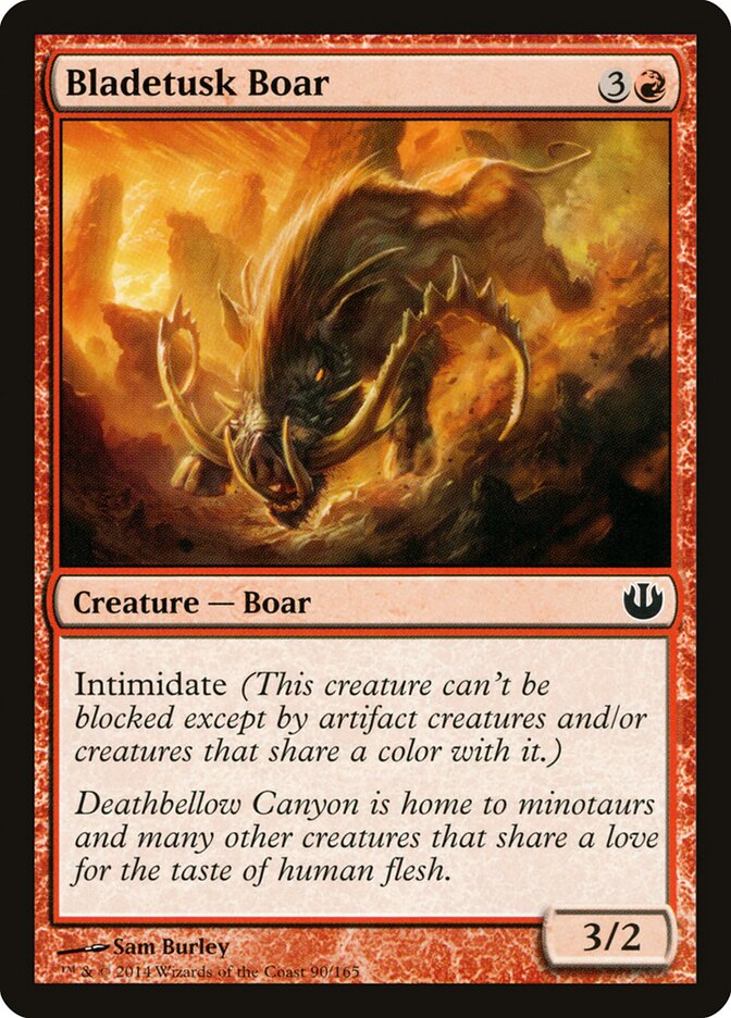 Javali Presa de Navalha / Bladetusk Boar - Magic: The Gathering - MoxLand