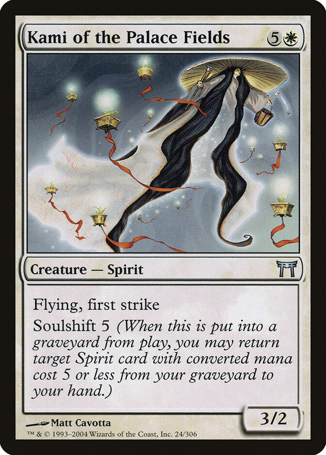 Kami dos Campos do Palácio / Kami of the Palace Fields - Magic: The Gathering - MoxLand