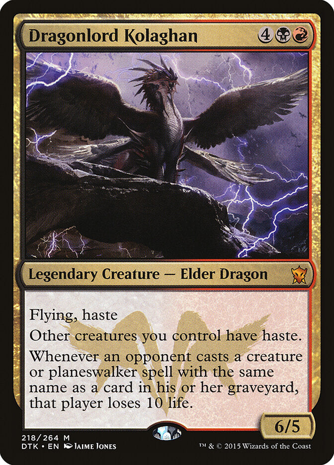 Kolaghan, Soberana Dragoa / Dragonlord Kolaghan - Magic: The Gathering - MoxLand