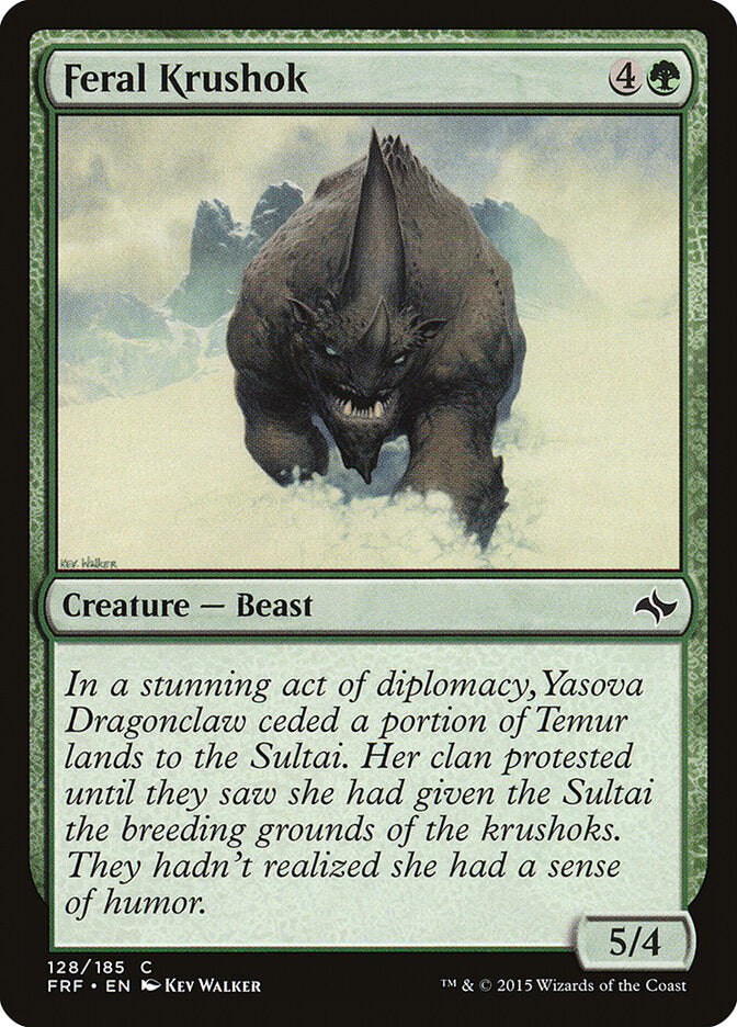 Krushok Bestial / Feral Krushok - Magic: The Gathering - MoxLand