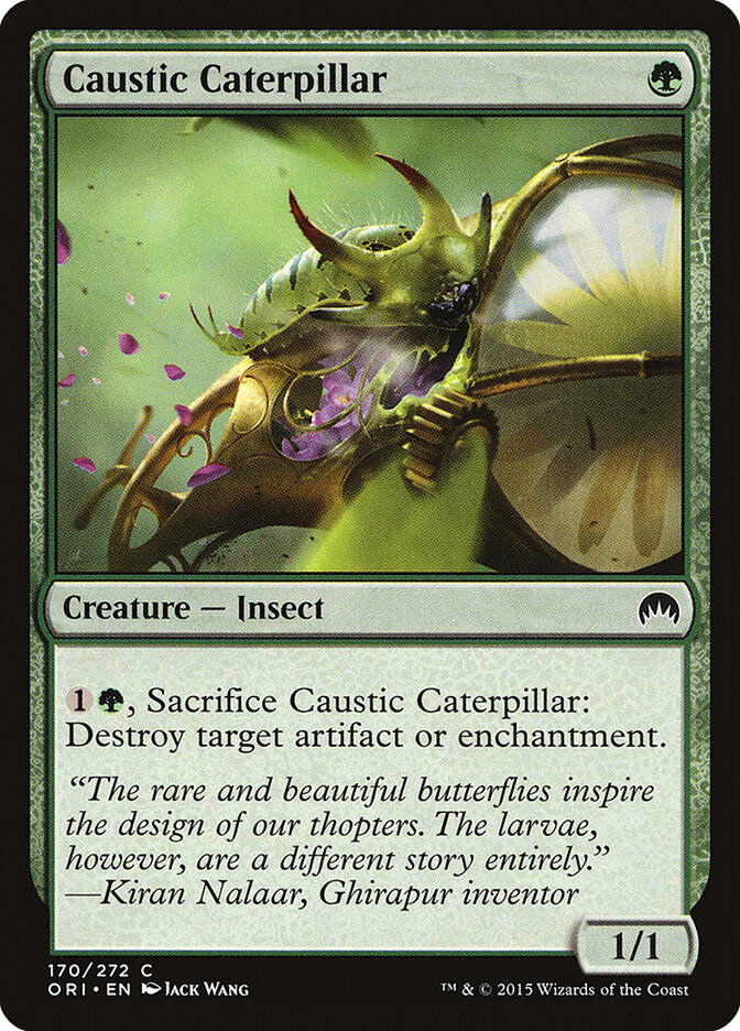 Lagarta Cáustica / Caustic Caterpillar - Magic: The Gathering - MoxLand