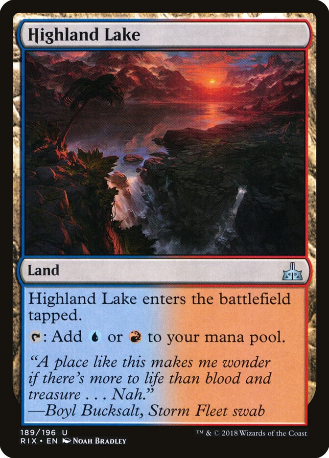Lago Montanhês / Highland Lake - Magic: The Gathering - MoxLand