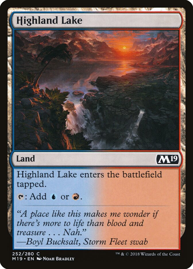 Lago Montanhês / Highland Lake - Magic: The Gathering - MoxLand