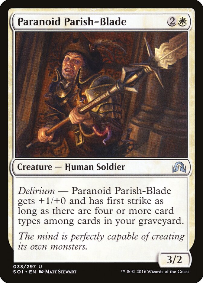 Lâmina Paroquial Paranoico / Paranoid Parish-Blade - Magic: The Gathering - MoxLand