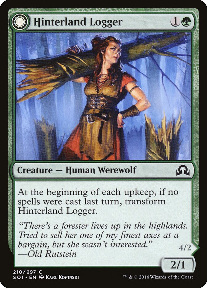 Lenhador do Interior / Hinterland Logger - Magic: The Gathering - MoxLand