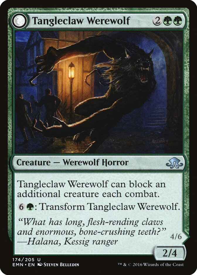 Lobisomem Dedolongo / Tangleclaw Werewolf - Magic: The Gathering - MoxLand