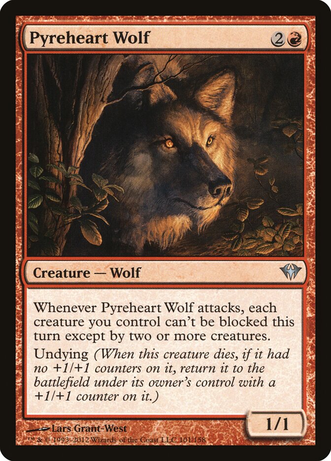 Lobo Coração de Pira / Pyreheart Wolf - Magic: The Gathering - MoxLand