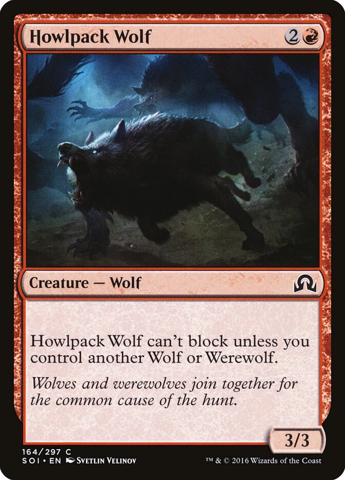 Lobo da Alcateia Uivante / Howlpack Wolf - Magic: The Gathering - MoxLand