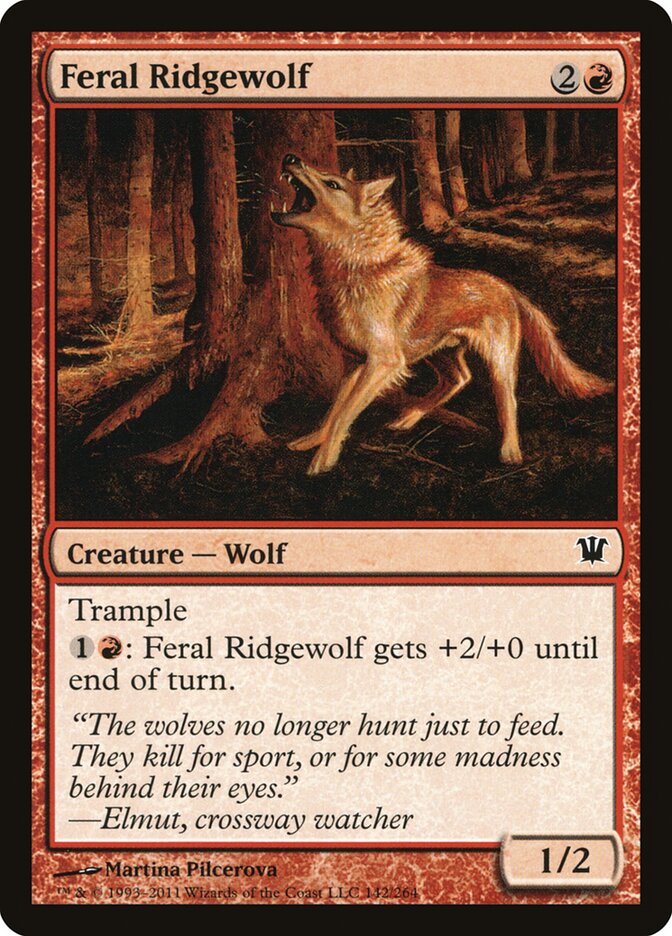 Lobo da Cordilheira Feroz / Feral Ridgewolf - Magic: The Gathering - MoxLand