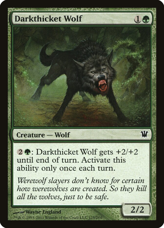 Lobo do Matagal Escuro / Darkthicket Wolf - Magic: The Gathering - MoxLand