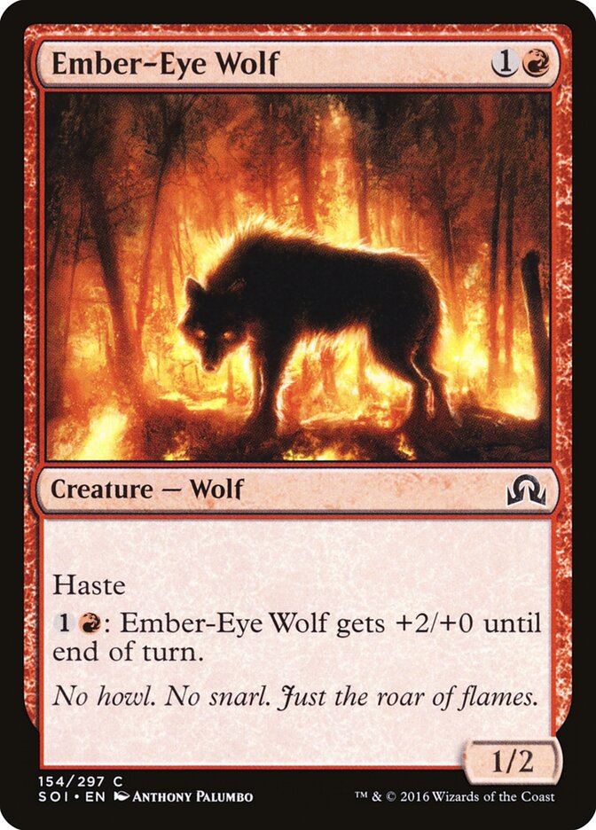 Lobo Olho-de-brasa / Ember-Eye Wolf - Magic: The Gathering - MoxLand