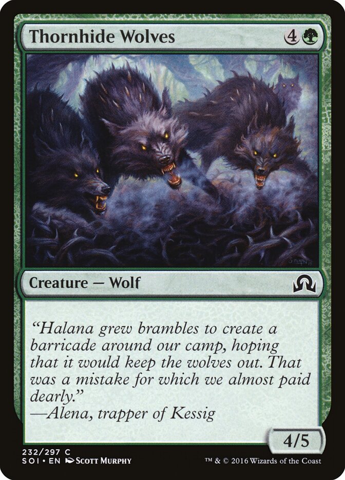 Lobos Pelespinho / Thornhide Wolves - Magic: The Gathering - MoxLand