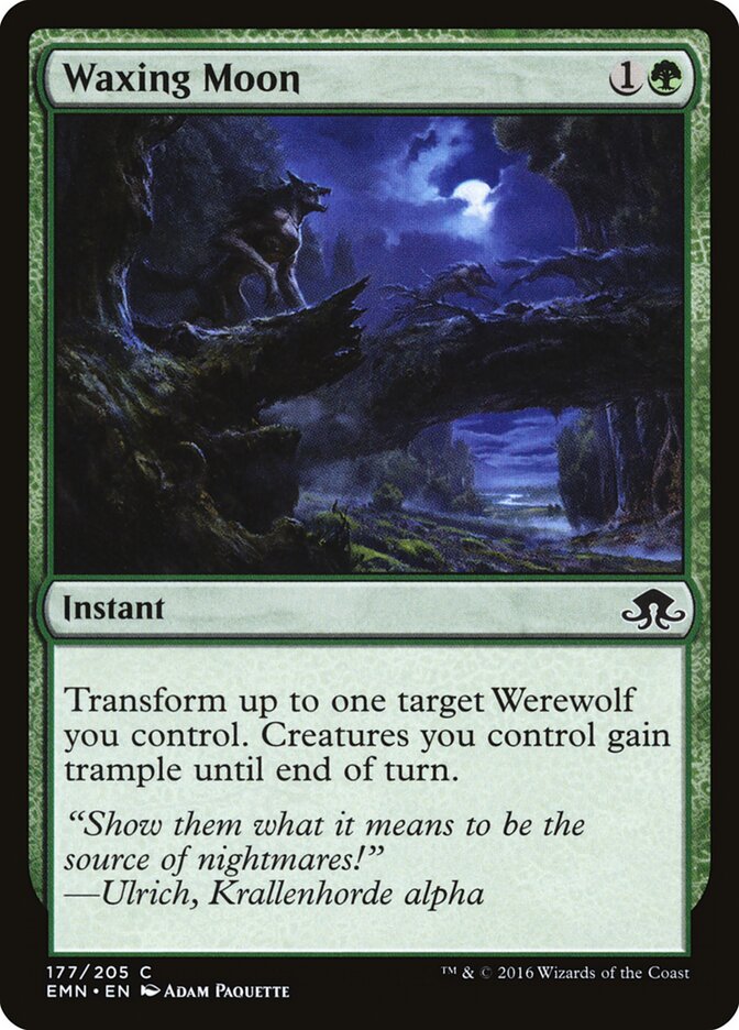 Lua Crescente / Waxing Moon - Magic: The Gathering - MoxLand