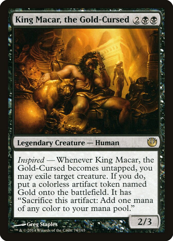 Macar, Rei do Toque Maldito / King Macar, the Gold-Cursed - Magic: The Gathering - MoxLand