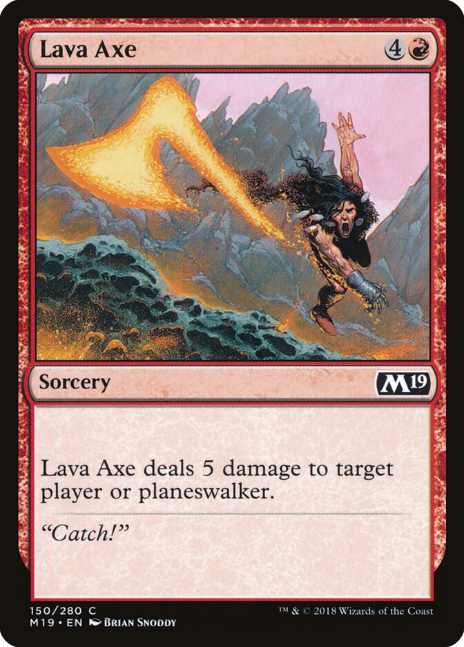 Machado de Lava / Lava Axe - Magic: The Gathering - MoxLand