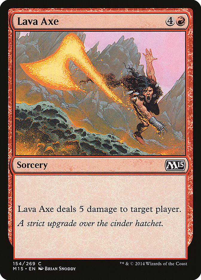 Machado de Lava / Lava Axe - Magic: The Gathering - MoxLand