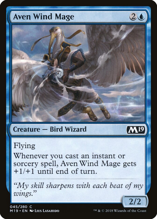 Maga Eólica Aviana / Aven Wind Mage - Magic: The Gathering - MoxLand