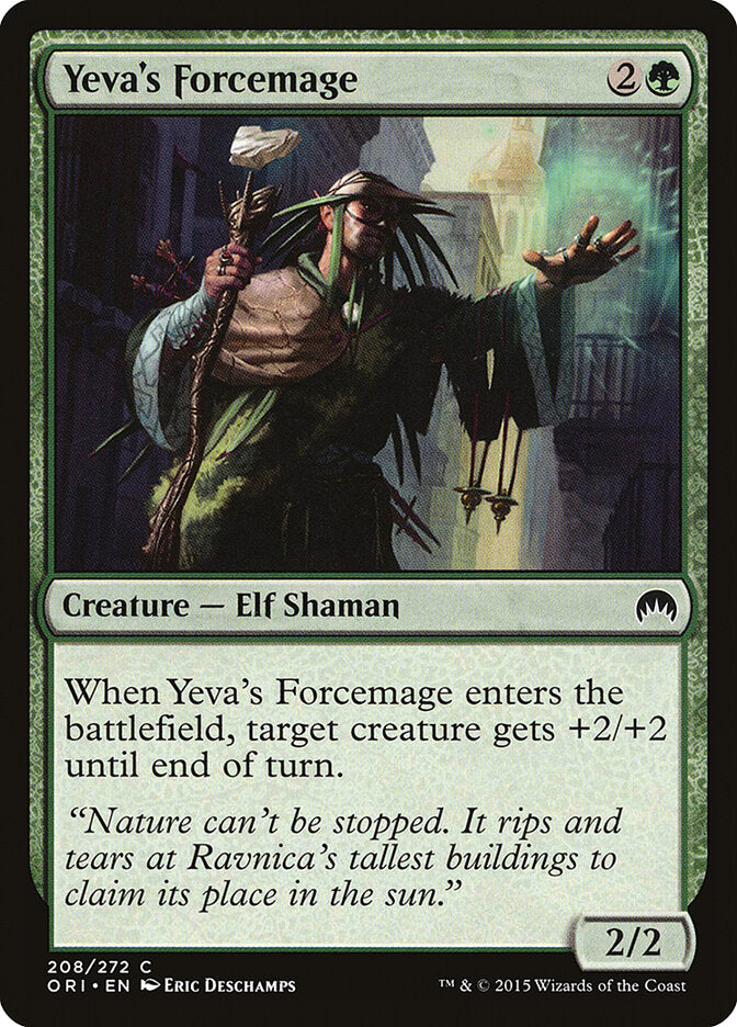 Mago da Força de Yeva / Yeva's Forcemage - Magic: The Gathering - MoxLand
