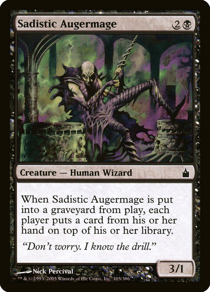 Mago da Verruma Sádico / Sadistic Augermage - Magic: The Gathering - MoxLand