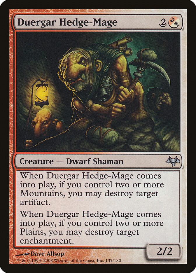 Mago Rural Duergar / Duergar Hedge-Mage - Magic: The Gathering - MoxLand