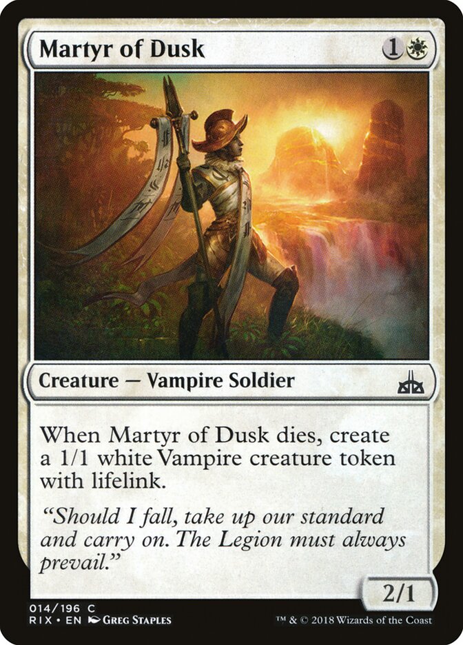 Mártir do Crepúsculo / Martyr of Dusk - Magic: The Gathering - MoxLand