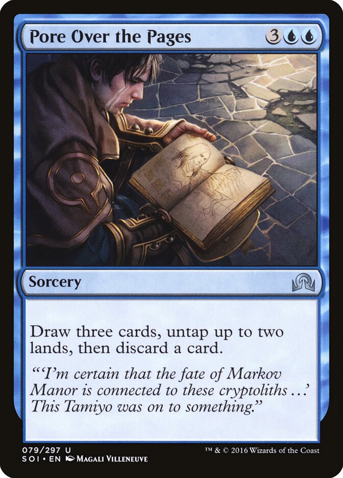 Meditar sobre as Páginas / Pore Over the Pages - Magic: The Gathering - MoxLand