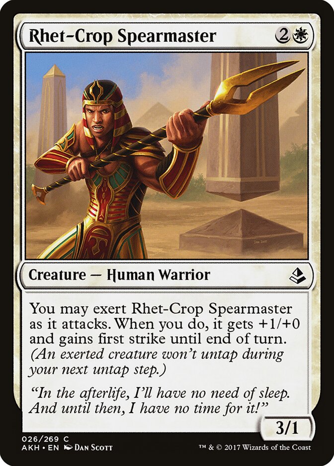 Mestre da Lança da Safra Rhet / Rhet-Crop Spearmaster - Magic: The Gathering - MoxLand