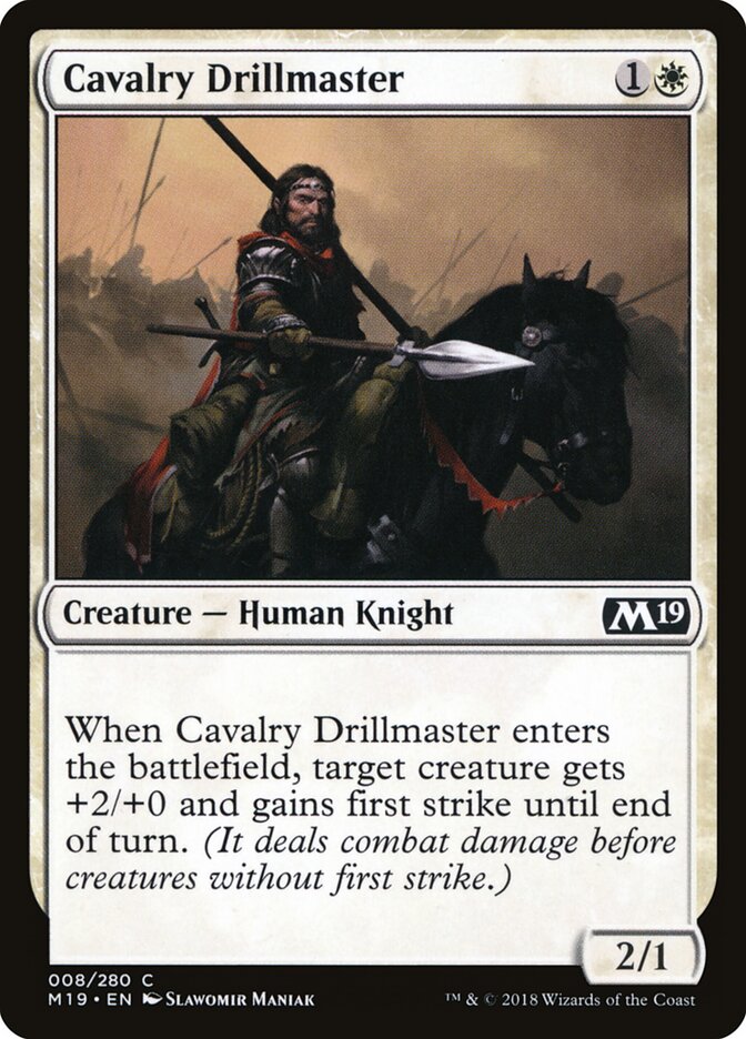 Mestre de Exercícios da Cavalaria / Cavalry Drillmaster - Magic: The Gathering - MoxLand