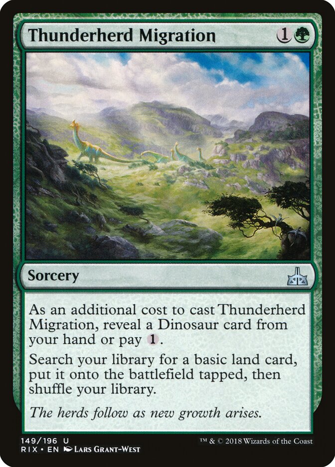 Migração da Manada do Trovão / Thunderherd Migration - Magic: The Gathering - MoxLand