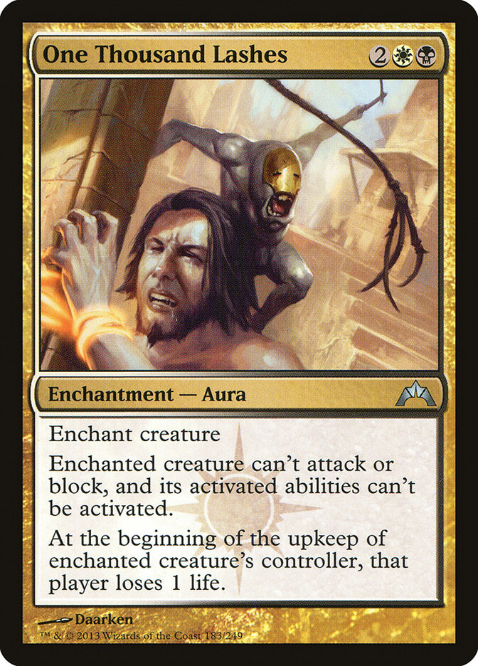 Mil Chicotadas / One Thousand Lashes - Magic: The Gathering - MoxLand