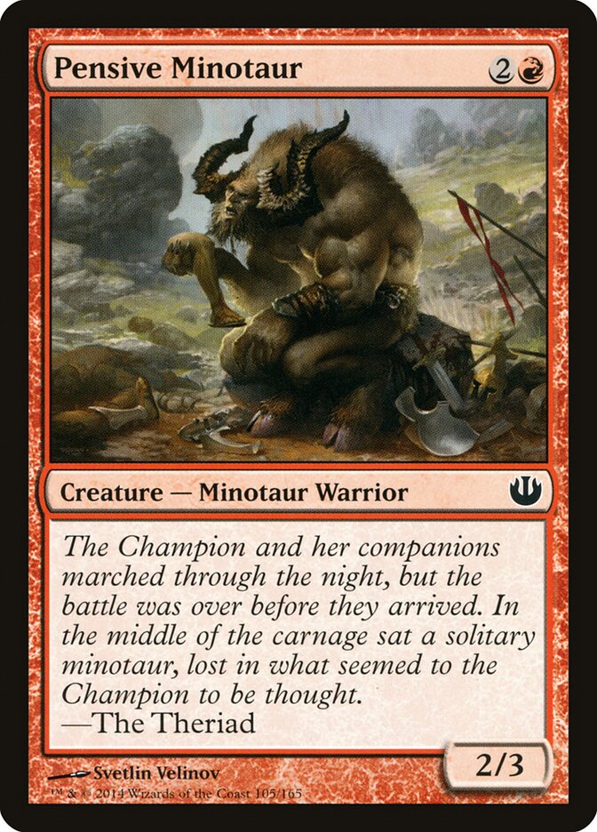 Minotauro Pensativo / Pensive Minotaur - Magic: The Gathering - MoxLand
