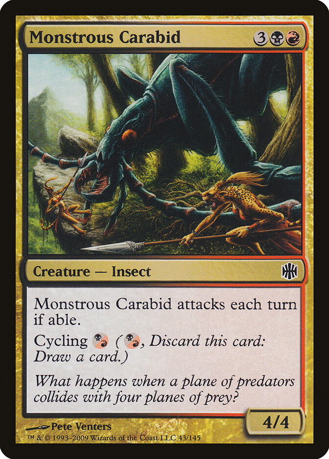 Carabídeo Monstruoso / Monstrous Carabid - Magic: The Gathering - MoxLand