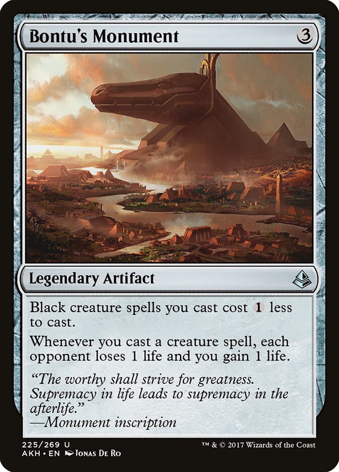 Monumento de Bontu / Bontu's Monument - Magic: The Gathering - MoxLand