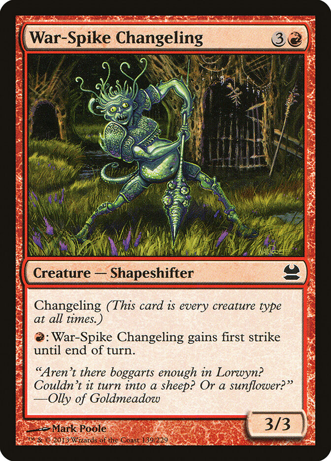 Morfolóide Estaca-Bélica / War-Spike Changeling - Magic: The Gathering - MoxLand