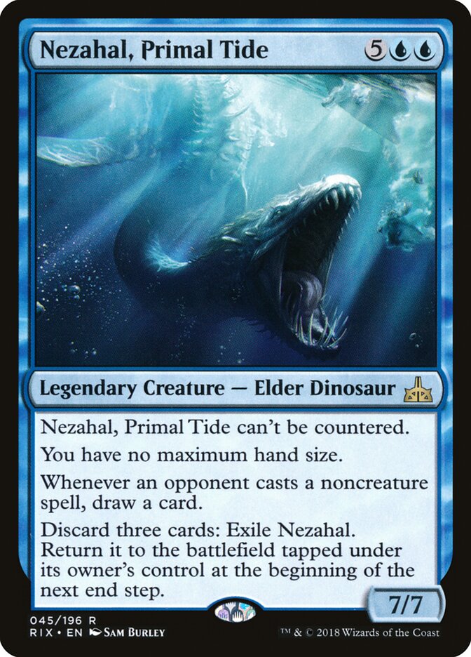Nezahal, Maré Primordial / Nezahal, Primal Tide - Magic: The Gathering - MoxLand