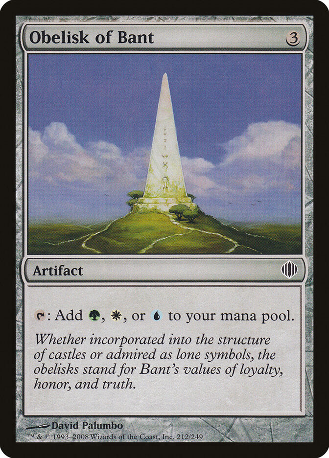 Obelisco de Bant / Obelisk of Bant - Magic: The Gathering - MoxLand