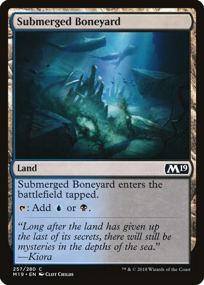 Ossário Submerso / Submerged Boneyard - Magic: The Gathering - MoxLand