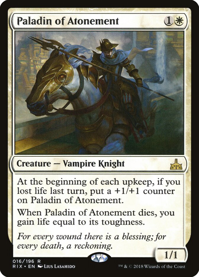 Paladino da Expiação / Paladin of Atonement - Magic: The Gathering - MoxLand