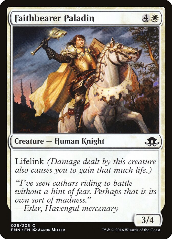 Paladino Portador da Fé / Faithbearer Paladin - Magic: The Gathering - MoxLand