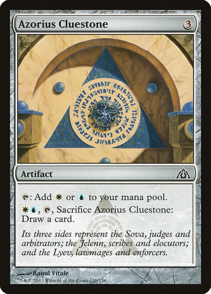 Pedra dos Indícios Azorius / Azorius Cluestone - Magic: The Gathering - MoxLand