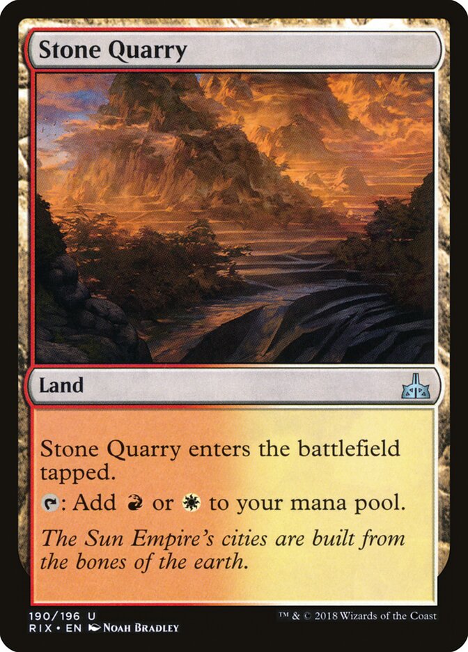 Pedreira / Stone Quarry - Magic: The Gathering - MoxLand