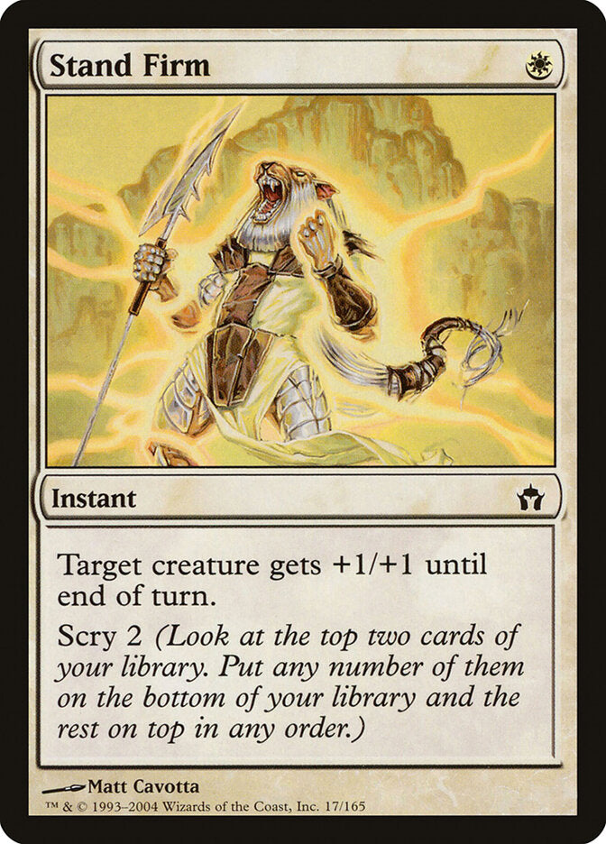 Permanecer Firme / Stand Firm - Magic: The Gathering - MoxLand
