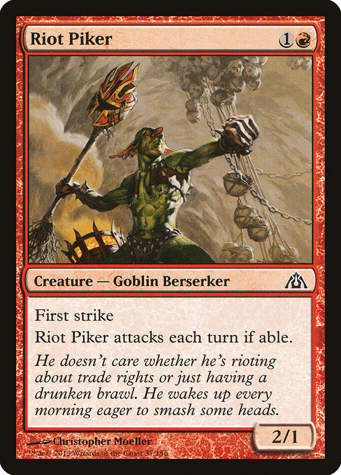 Piqueiro de Tumulto / Riot Piker - Magic: The Gathering - MoxLand