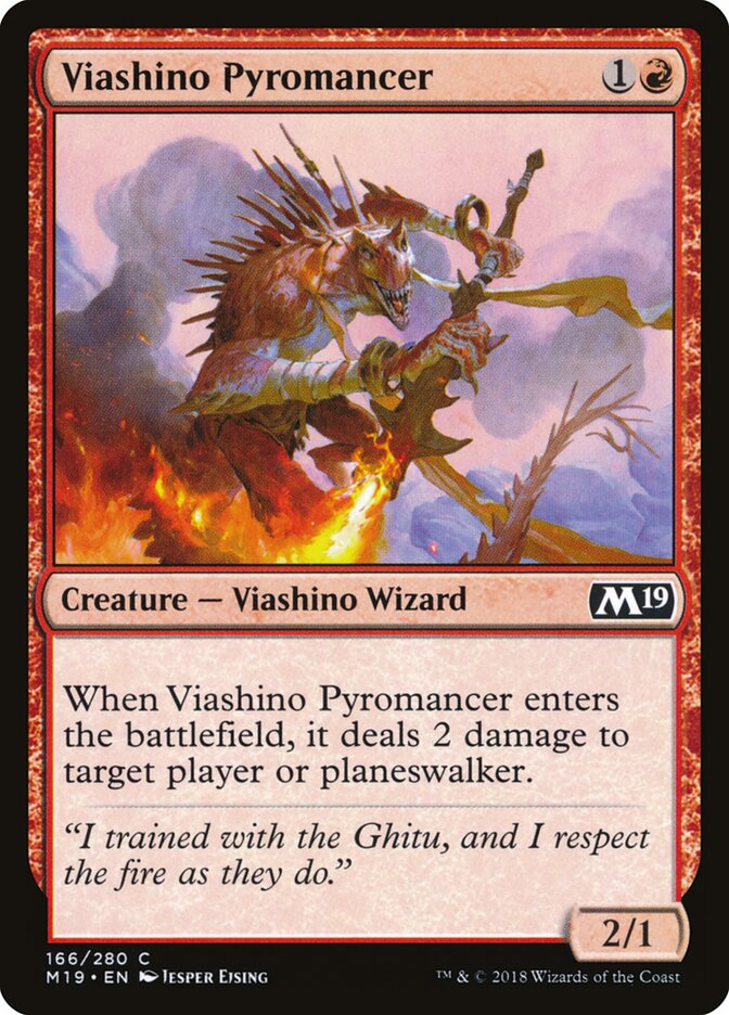 Piromante Viashino / Viashino Pyromancer - Magic: The Gathering - MoxLand