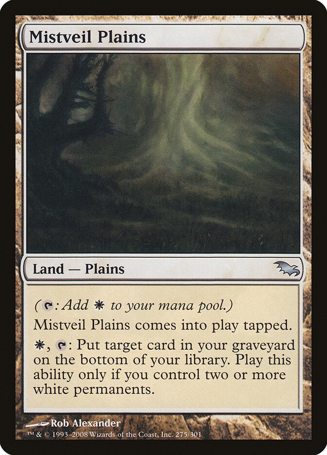 Planície do Véu Nebuloso / Mistveil Plains - Magic: The Gathering - MoxLand