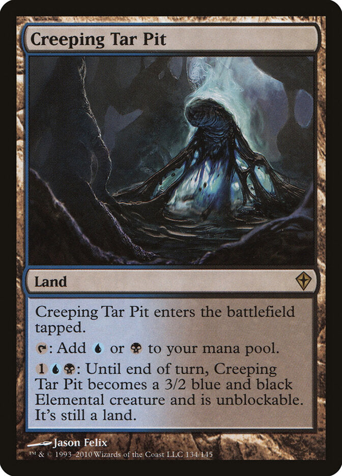 Poço de Piche Rastejante / Creeping Tar Pit - Magic: The Gathering - MoxLand