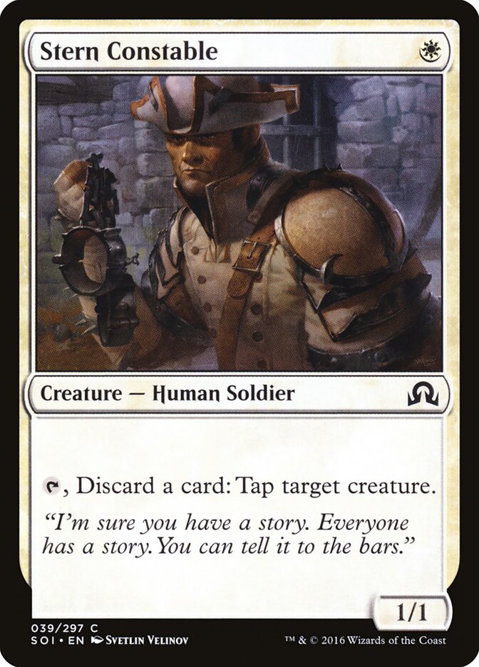 Policial Severo / Stern Constable - Magic: The Gathering - MoxLand