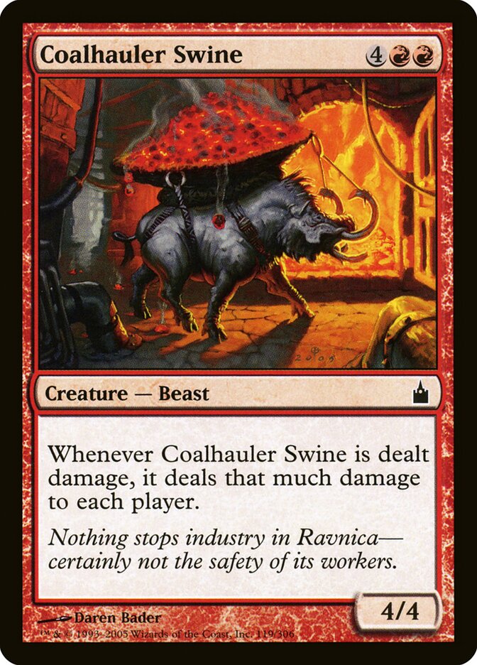 Porco Carrega-Carvão / Coalhauler Swine - Magic: The Gathering - MoxLand