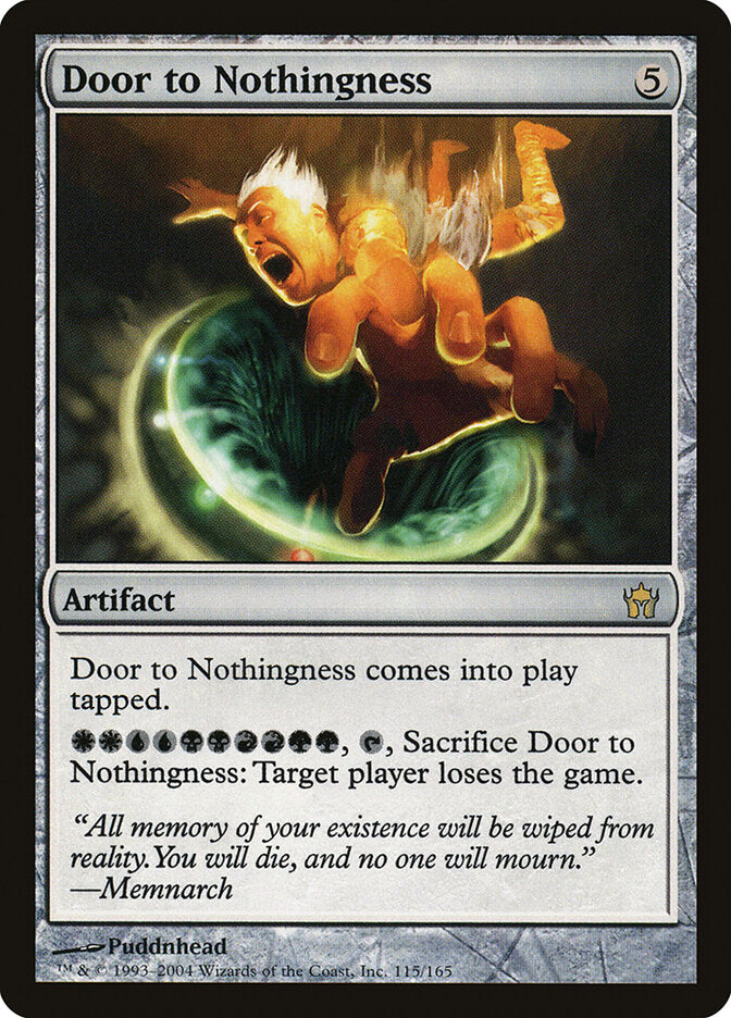 Porta para o Nada / Door to Nothingness - Magic: The Gathering - MoxLand